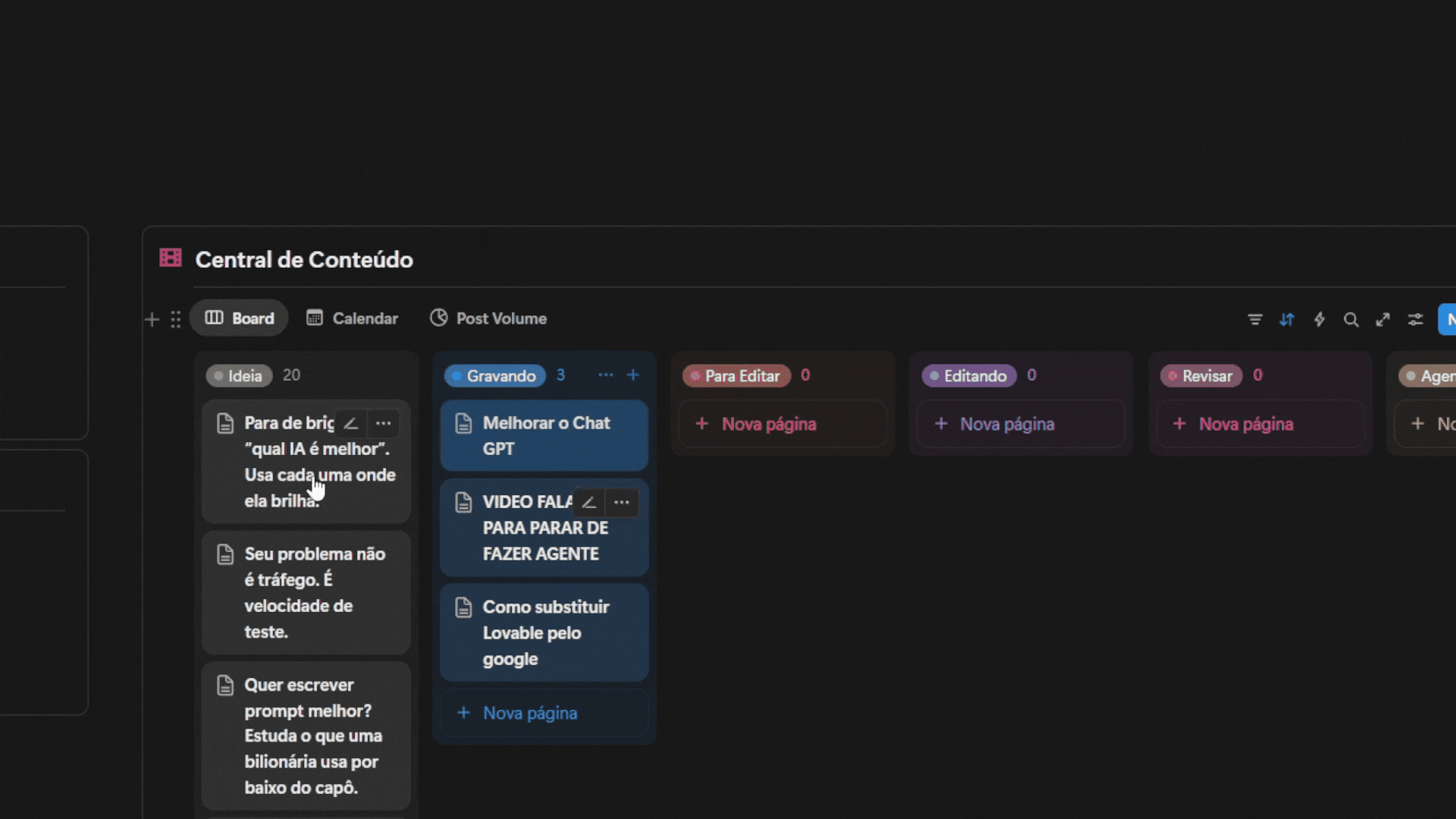 Etapa 3 - Criando conteúdos